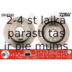 Bremžu diski TRW DF4745