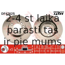 Bremžu diski TRW DF4762S