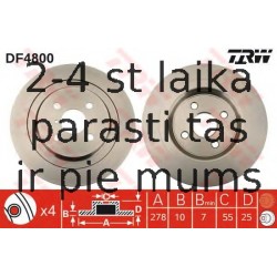 Bremžu diski TRW DF4800
