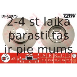 Bremžu diski TRW DF4807S
