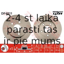 Bremžu diski TRW DF4811