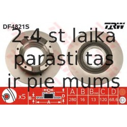 Bremžu diski TRW DF4821S