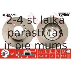 Bremžu diski TRW DF4822S