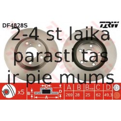 Bremžu diski TRW DF4828S
