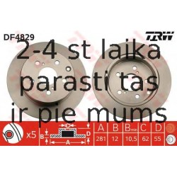 Bremžu diski TRW DF4829
