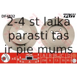 Bremžu diski TRW DF4832