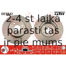 Bremžu diski TRW DF4842