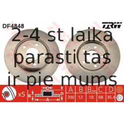 Bremžu diski TRW DF4848