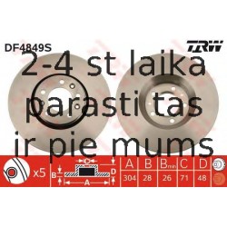Bremžu diski TRW DF4849S