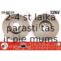 Bremžu diski TRW DF4852S