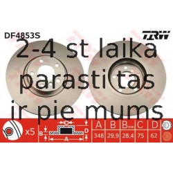 Bremžu diski TRW DF4853S