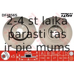 Bremžu diski TRW DF4856S