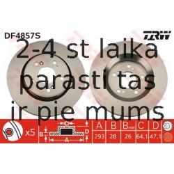 Bremžu diski TRW DF4857S