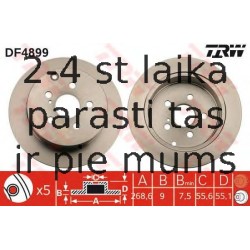 Bremžu diski TRW DF4899