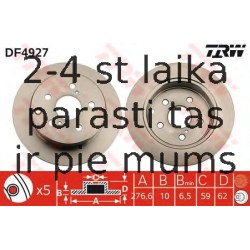 Bremžu diski TRW DF4927