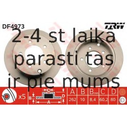 Bremžu diski TRW DF4973