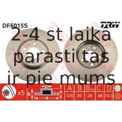 Bremžu diski TRW DF6015S