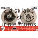 Bremžu diski TRW DF6043BS