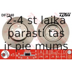 Bremžu diski TRW DF7340