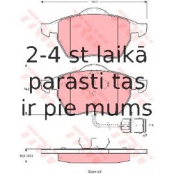 Bremžu uzliku kompl., Disku bremzes TRW GDB1049