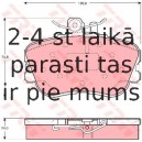 Bremžu uzliku kompl., Disku bremzes TRW GDB1094