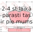 Bremžu uzliku kompl., Disku bremzes TRW GDB1147