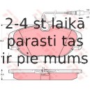 Bremžu uzliku kompl., Disku bremzes TRW GDB1148