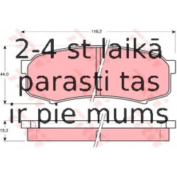 Bremžu uzliku kompl., Disku bremzes TRW GDB1182