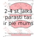 Bremžu uzliku kompl., Disku bremzes TRW GDB1236