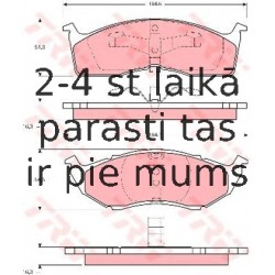 Bremžu uzliku kompl., Disku bremzes TRW GDB1236