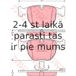 Bremžu uzliku kompl., Disku bremzes TRW GDB1261