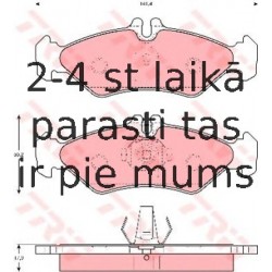 Bremžu uzliku kompl., Disku bremzes TRW GDB1262