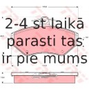 Bremžu uzliku kompl., Disku bremzes TRW GDB1266