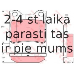 Bremžu uzliku kompl., Disku bremzes TRW GDB1276