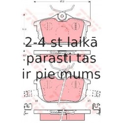 Bremžu uzliku kompl., Disku bremzes TRW GDB1314