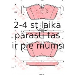 Bremžu uzliku kompl., Disku bremzes TRW GDB1348