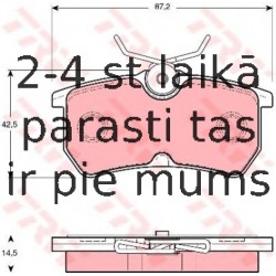 Bremžu uzliku kompl., Disku bremzes TRW GDB1354