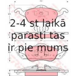 Bremžu uzliku kompl., Disku bremzes TRW GDB1358