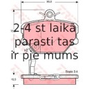 Bremžu uzliku kompl., Disku bremzes TRW GDB1365