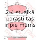 Bremžu uzliku kompl., Disku bremzes TRW GDB1366