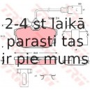 Bremžu uzliku kompl., Disku bremzes TRW GDB1369