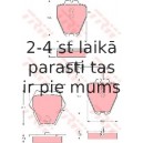 Bremžu uzliku kompl., Disku bremzes TRW GDB1371