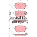 Bremžu uzliku kompl., Disku bremzes TRW GDB1376