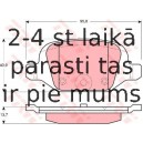 Bremžu uzliku kompl., Disku bremzes TRW GDB1384