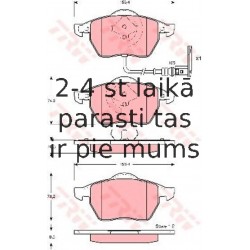 Bremžu uzliku kompl., Disku bremzes TRW GDB1403