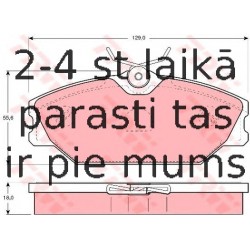 Bremžu uzliku kompl., Disku bremzes TRW GDB1405