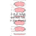 Bremžu uzliku kompl., Disku bremzes TRW GDB1424