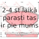 Bremžu uzliku kompl., Disku bremzes TRW GDB1437