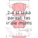 Bremžu uzliku kompl., Disku bremzes TRW GDB1440