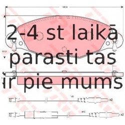 Bremžu uzliku kompl., Disku bremzes TRW GDB1449